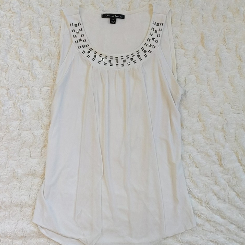 White embellished blouse